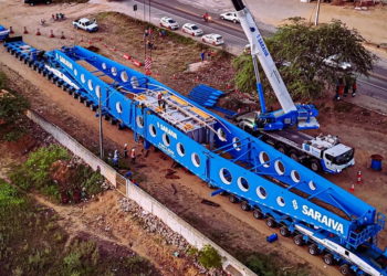 Transporte de transformador de 250 toneladas é retomado pela PB-117 nesta segunda (31)