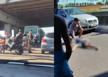 TRAGÉDIA: Adolescente morre após moto colidir com ônibus no Viaduto do Geisel