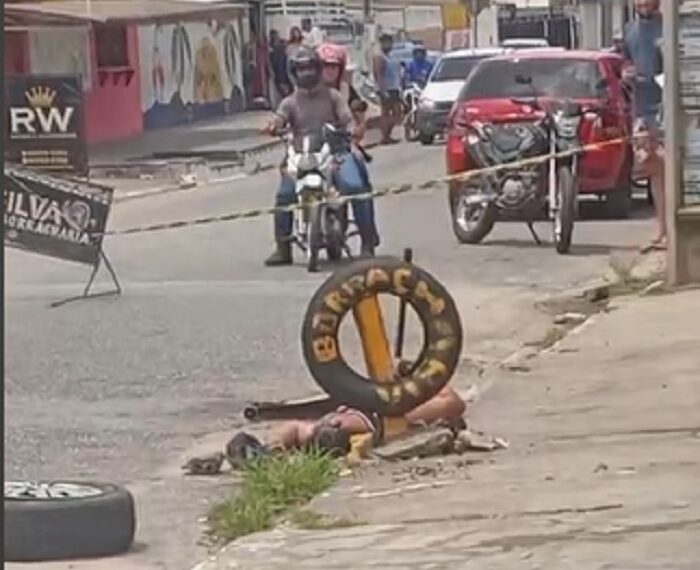 Homem é assassinado a tiros dentro de borracharia no Valentina Figueiredo