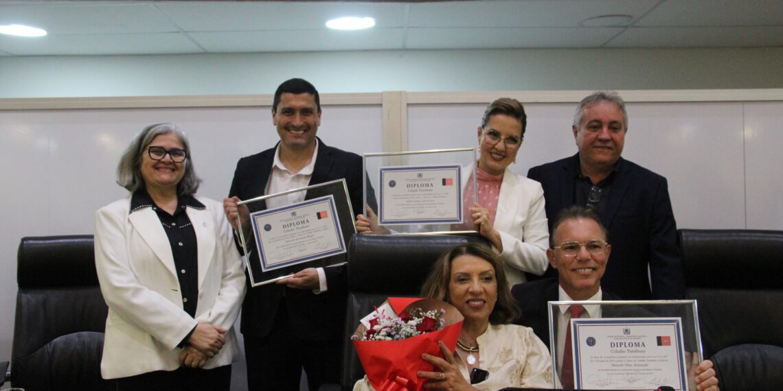 ALPB concede Título de Cidadania Paraibana a Fabiana Lobo, Marcelo Assunção e Marcelo Bispo