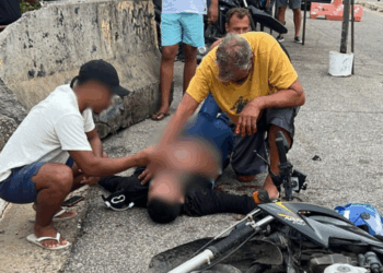 Motociclista por aplicativo é baleado em tentativa de assalto no Cabo Branco, João Pessoa