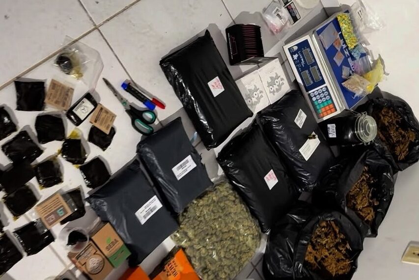 Polícia Militar apreende mais de R$ 500 mil em drogas durante operação, em Mangabeira