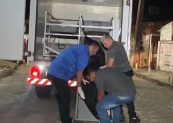 Homem é executado com 20 tiros na frente da namorada na Ilha do Bispo