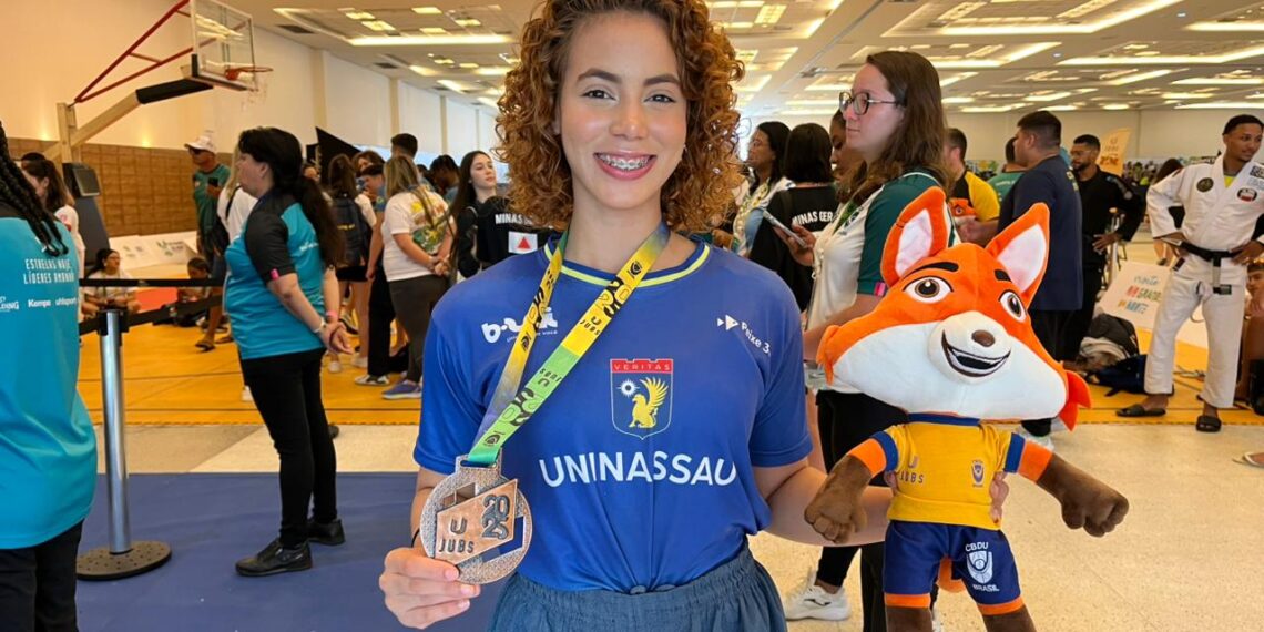 Única paraibana na modalidade poomsae do JUBs 2025 conquista medalha de bronze