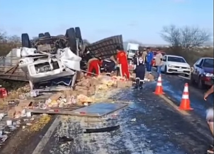 Tragédia na BR-230: colisão entre seis veículos deixa cinco mortos entre Soledade e Campina Grande