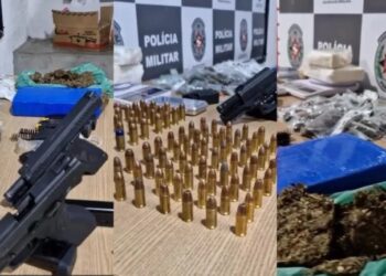 Mulher é presa com armas, drogas e munições durante operação no Gadanhe, em João Pessoa