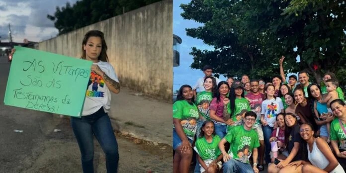 Protesto liderado por Kamylinha pede liberdade de Hytalo Santos, em João Pessoa