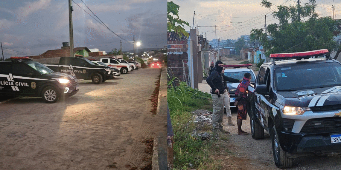 Operação cumpre 14 mandados contra crimes patrimoniais em Araçagi e Itapororoca