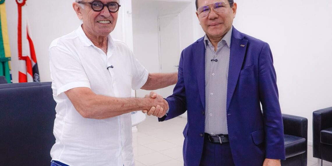 Cícero Lucena recebe novo presidente do BRB e anuncia ampliação de consignado aos servidores municipais
