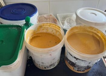 Bar da orla é fechado após Vigilância encontrar caldinhos em potes de tinta, em João Pessoa