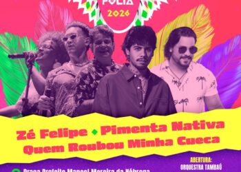 Tambiá Folia celebra 27 anos ao som de Zé Felipe, Pimenta Nativa, Quem Roubou Minha Cueca e Orquestra Tambaú de Frevo