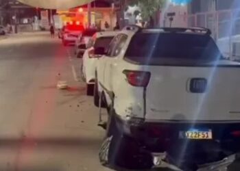 Filho de Marcelo Queiroga se envolve em colisão e é contido por populares até a chegada da polícia