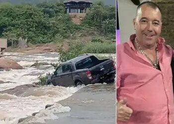 Autoridades confirmam que corpo achado dentro de crocodilo é de empresário sumido em enchente
