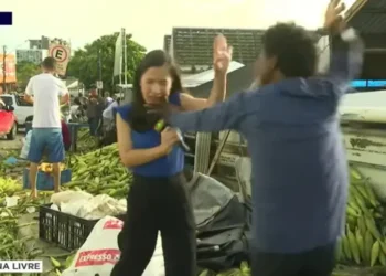 Repórter é agredida durante entrada ao vivo no Mercado Central de João Pessoa