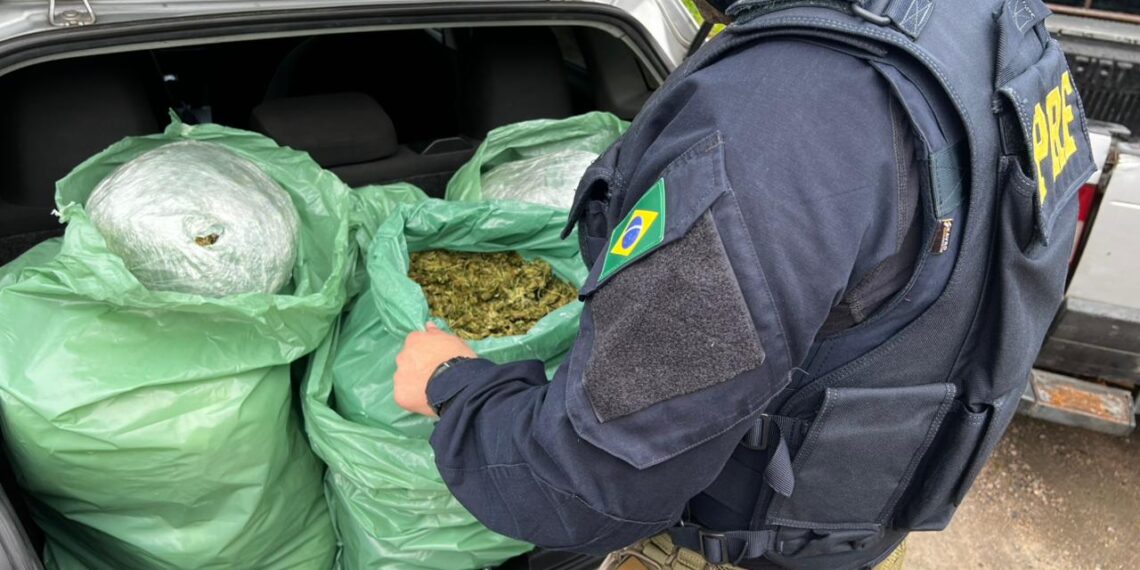 PRF apreende 25 kg de “supermaconha” após perseguição na BR-230, na Paraíba