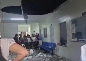 Teto de policlínica desaba em Pedras de Fogo e deixa três feridos
