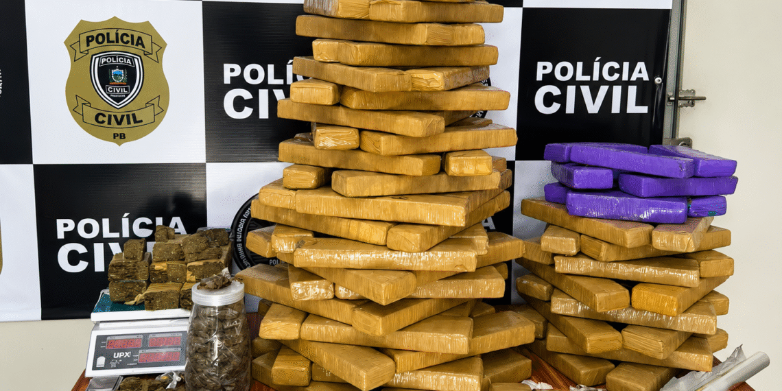 Polícia Civil apreende quase 100 kg de drogas que seriam distribuídas no São João de Campina Grande