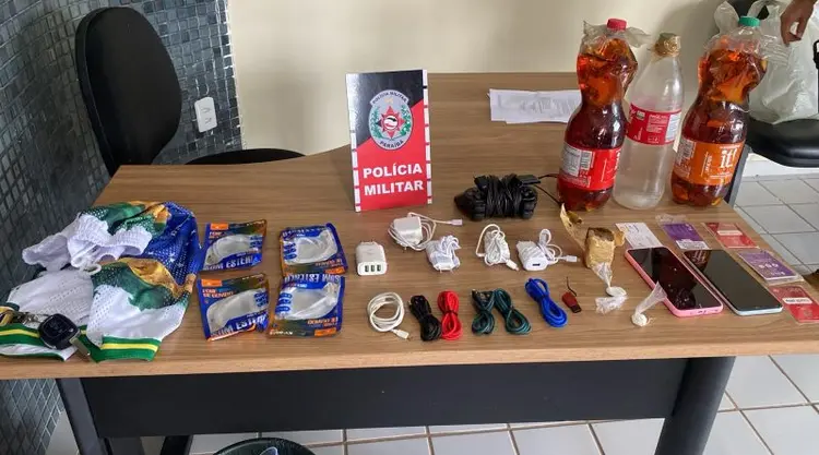 Suspeitos são detidos ao tentar arremessar drogas e outros objetos para dentro de Colônia Penal em Sousa