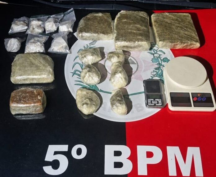 Polícia Militar apreende drogas e prende suspeito em ações contra o tráfico em João Pessoa