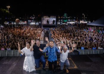 Durante apresentação do padre Nilson Nunes, Leo Bezerra celebra Festa das Neves, que une fé, cultura e tradição