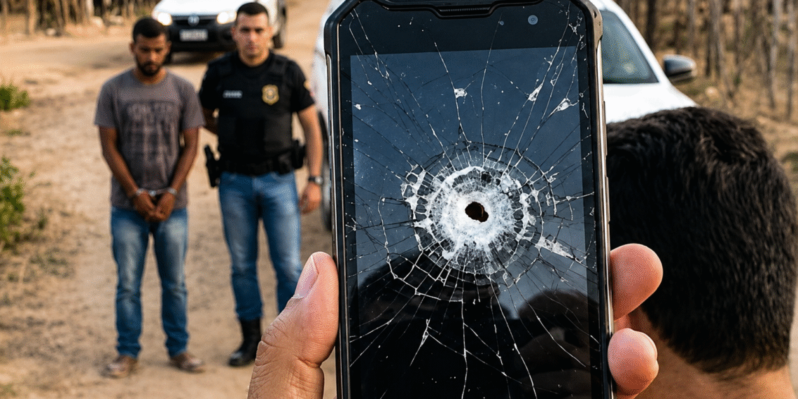Celular impede tragédia: mulher escapa de tiro e ex-namorado é preso por tentativa de feminicídio no Sertão da PB