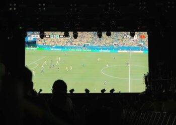 Prefeitura instala telão no Busto de Tamandaré para transmitir jogos do Brasil