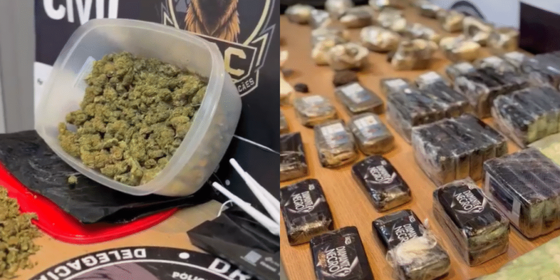 Casal é preso com drogas avaliadas em R$ 1 milhão de reais, em João Pessoa