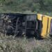 Ônibus com romeiros tomba no Ceará; duas pessoas morreram