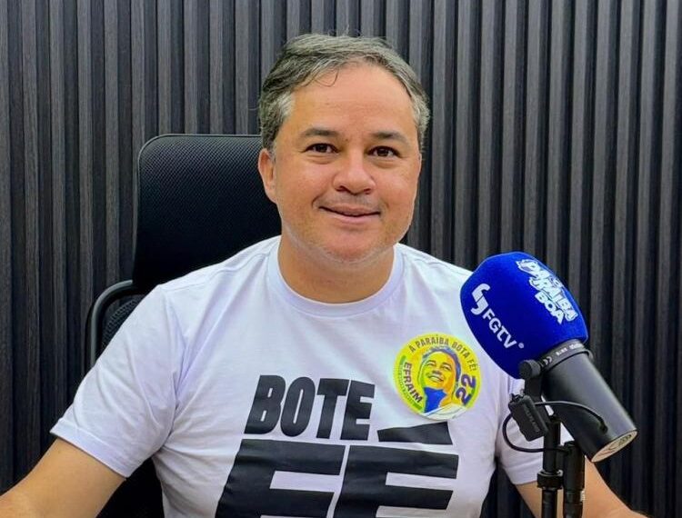 Em sabatina, Efraim apresenta sua visão de governo: mais segurança, menos impostos e uma Paraíba mais competitiva