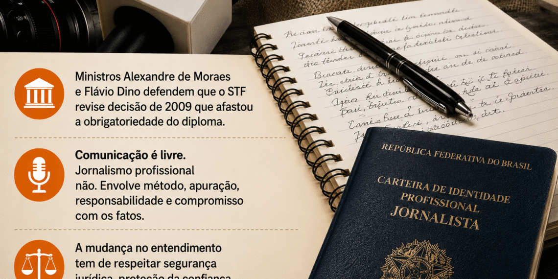 Diploma de Jornalismo volta ao debate no STF e reacende discussão sobre quem é, de fato, jornalista