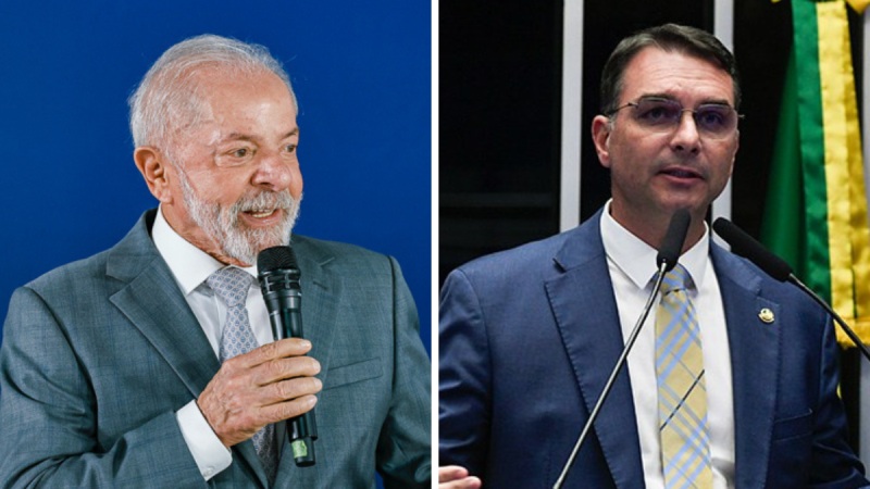 Lula lidera no 1º turno, mas empata tecnicamente com Flávio Bolsonaro no 2º