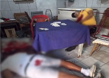 DUPLO HOMICÍDIO: dois homens são executados a tiros dentro de bar no Mercado Público de Rio Tinto