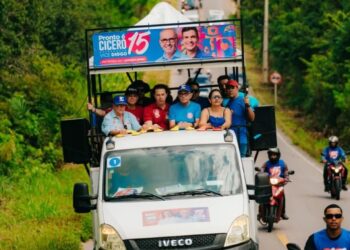 Caravana 15: Onda azul toma oito municípios paraibanos para receber Cícero, Diogo, Veneziano e André