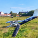 Avião de pequeno porte faz pouso forçado próximo ao Aeroporto de João Pessoa, em Santa Rita