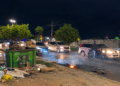 Gari é agredido durante protesto na Avenida Tancredo Neves, em João Pessoa