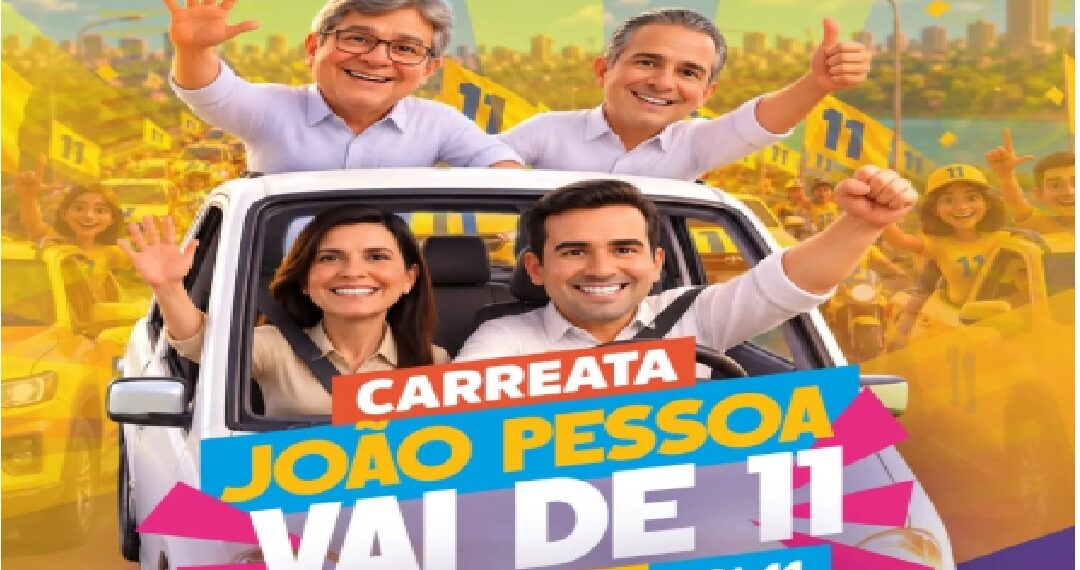 Lucas Ribeiro promove grande carreata em João Pessoa neste domingo ao lado de aliados