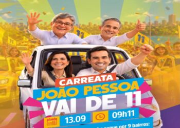 Lucas Ribeiro promove grande carreata em João Pessoa neste domingo ao lado de aliados