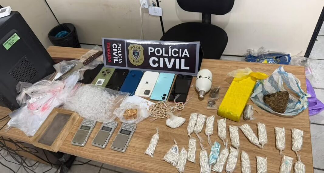 Polícia Civil desmantela central de tráfico e apreende grande quantidade de drogas em Alagoa Grande