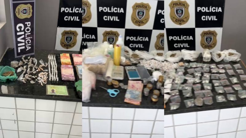 Polícia Civil prende dois homens e apreende adolescente durante operação contra o tráfico em Alagoa Grande