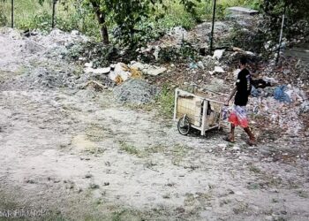 Câmeras do Smart City flagram descarte irregular de resíduos na área do Rio do Cabelo e Guarda identifica responsável