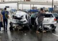 Motorista de ônibus morre ao volante e arrasta 22 veículos