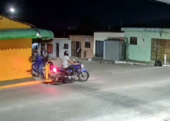 Cenas de violência: momento de homicídio é registrado na noite desta segunda-feira, em Tibiri, Santa Rita
